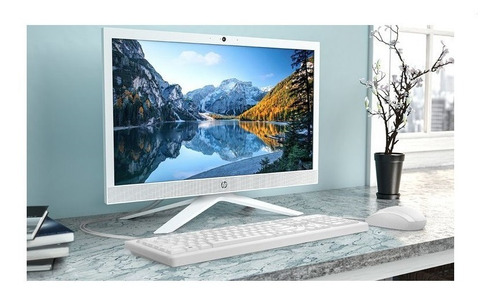Computadora Hp All In One Blanca Celeron 8gb Ram 1tb 21 Pul (Usado)