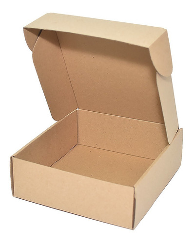 Caja De Carton Envios 18x21x7cm Kraft 15 Pzs