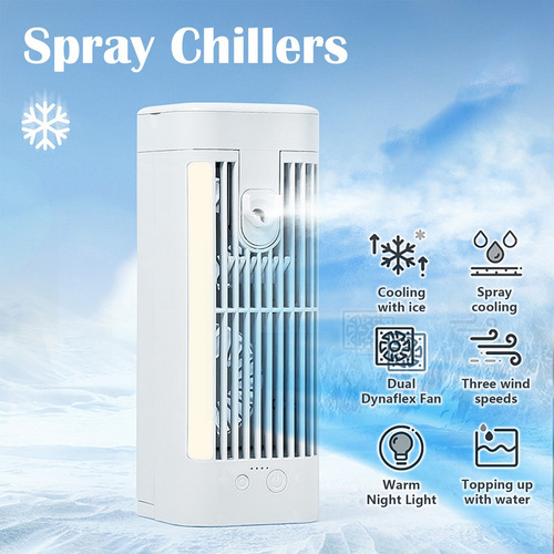 Ventilador De Aire Acondicionado Remoto Automático Portátil