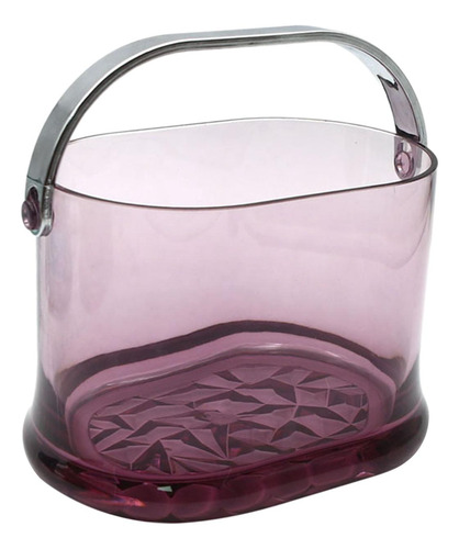 Cubo De Hielo Con Asa, 2,5 L, Aspecto Moderno, Violeta
