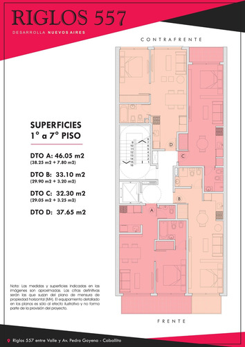 Imagen 4 de 4 de Venta Pozo/financ Riglos 500 Monoamb Frente Balcon