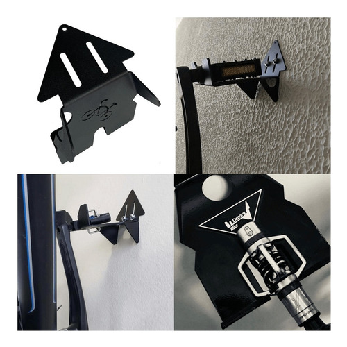 Imagem 4 de 9 de Suporte De Parede Articulado Para Bicicleta + Sup Acessórios