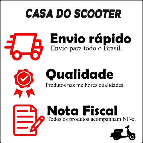 Paralama Traseiro Mobilete Caloi Preto