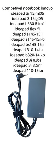 Carregador 20v Compativel Notebook Lenovo V15 G2 Modelo 82me