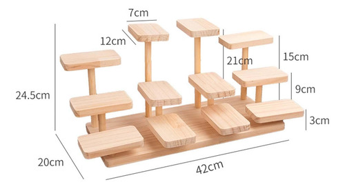 Elegante Vitrina De Madera Para Exhibir Figuras Selva