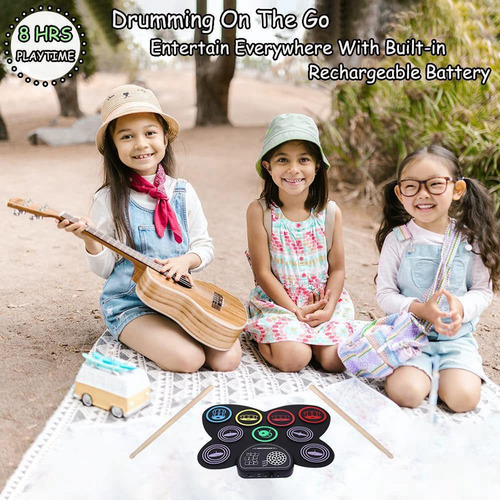 Juego De Batería Electrónica De Tamaño Compacto Juego De