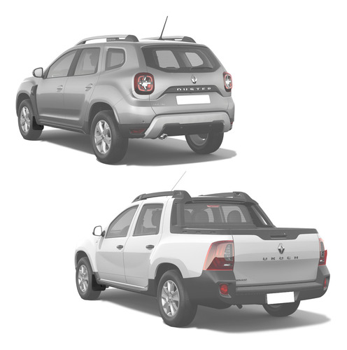Kit Apara Barro Duster Oroch 2016 A 2023 Dianteiro 2 Peças