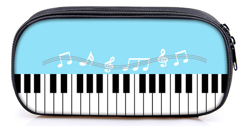 Estuche Para Lápices Piano Note Creative De Una Sola Capa De Poliéster Para Niños