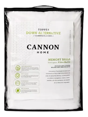 comprar Topper Down Alternative Cannon 1,5  Plazas comprar Topper Down Alternative Cannon 1,5  Plazas