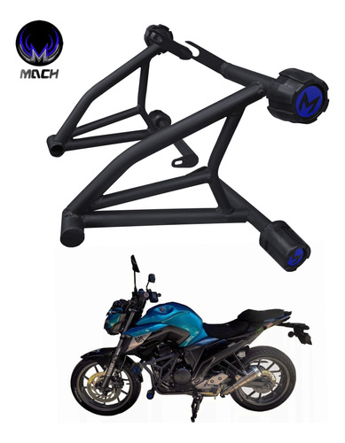 Slider Jaula Defensa Stunt Para Motocicleta Yamaha Fz 25