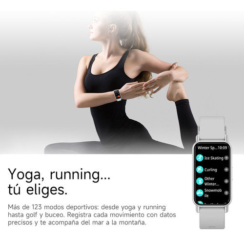 Reloj Inteligente Morein Z165 1.45 Deportivo Ip68 Bluetooth Plateado Silicona Gris Plateado