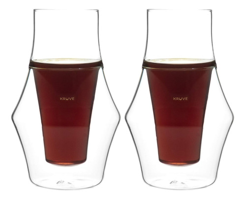 Kruve Eq Inspire Vasos De Café, Hechos A Mano, Doble Pared, 