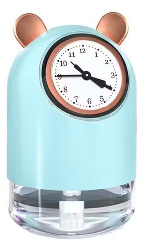 Difusor Humidificador Con Reloj Funcional Usb 300 Ml Oso 