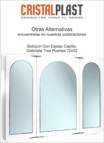 Espejo Botiquín Peinador Puertas Baño 61x52x10