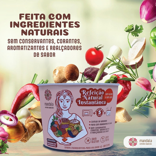 Imagem 7 de 8 de Risoto Integral Abóbora Chia Gengibre Sem Glúten Sem Leite