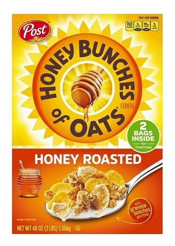 Honey Bunches Of Oats Cereal Americano 1.36kg