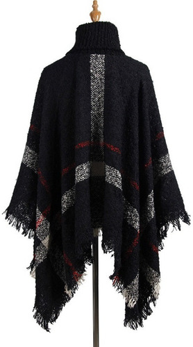 Poncho Mujer Chal Capa Invierno Calientito Colores Sweater