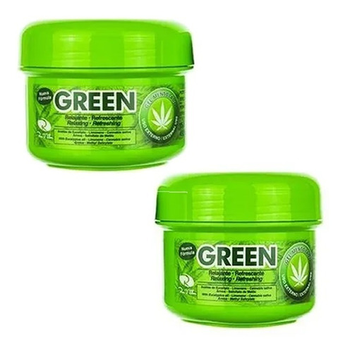2 Crema Gel Green Mentolada 450g - g a $75