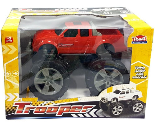 Imagem 3 de 3 de Brinquedo Carrinho Trooper 4x4 20cm Usual Brinquedos