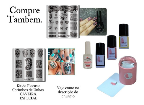 Placa Carimbo Unhas Apipila Apipila P40