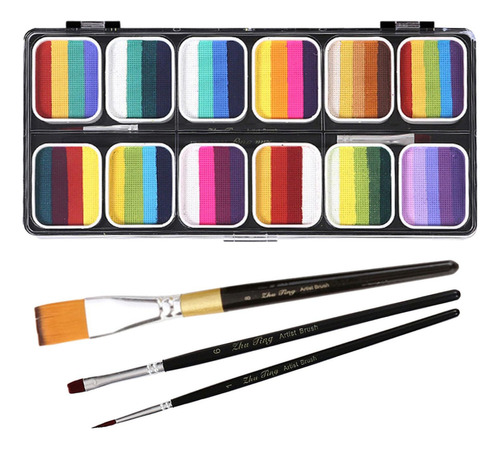 Paleta De Pintura Corporal Para Cara, Pigmento De Estilo B