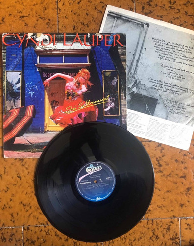 Cyndi Lauper Lp Shes So Unusual Rock 80s Vinilo Con Insert