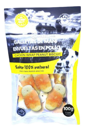 Snack Happypets Galletas De Mani Envueltas En Pollo 100 Gr