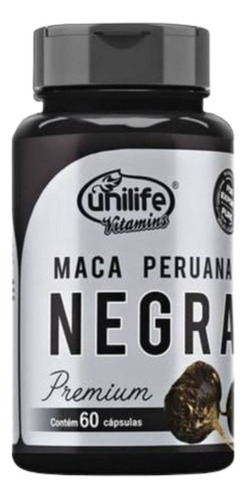 Maca Negra 100% Natural  Por 60 Cápsulas. 