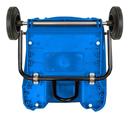 Bote 240 L Con Ruedas Y Pedal Color Azul