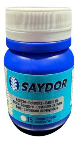 Saydor 100% Natural - 15 Cápsulas Cada Sem Sabor