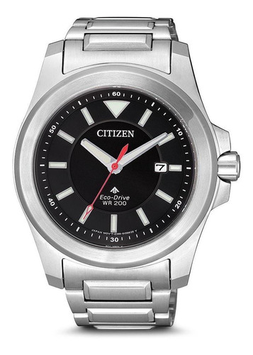 Relógio Citizen Eco Drive Promaster Titanium Bn0211-50e Cor da correia Cinza Cor do bisel Cinza Cor do fundo Preto