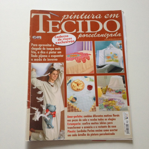 Revista Pintura Em Tecido Porcelanizada Pijama Colcha Cc561