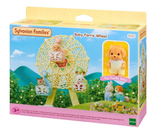 Sylvanian Families Set Rueda Gigante Para 3 Bebés + Perrito