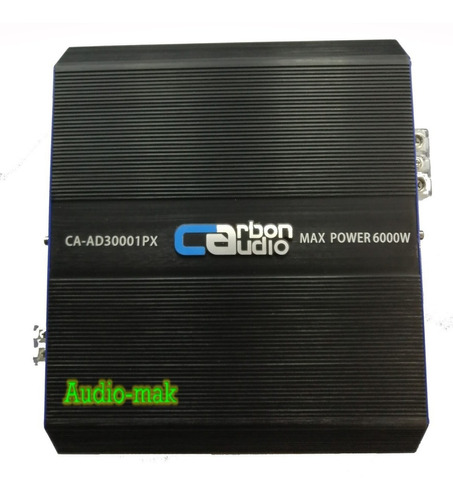 Amplificador Carbon Audio 1 Canal Clase D 3000w Rms Nano Color Negro