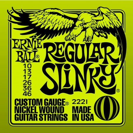 Encordado Guitarra Eléctrica Ernie Ball Regular Slinky .10