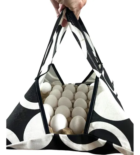 Bolsa Porta Maple Huevos Tela Resistente Bianca Sheli 3105