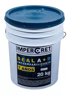 Impermeabilizante Impercret Seal A+b Azul, Albercas, Techos. Color Azul