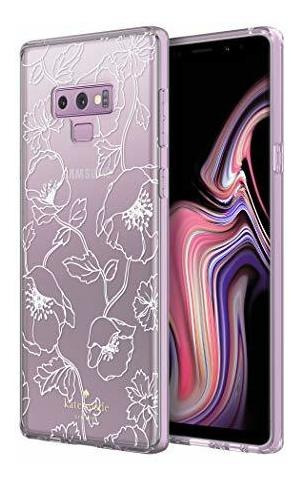 Rigida Para Samsung Galaxy Note9 Diseño Flor Color Blanco