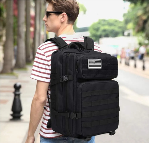 Mochila Tactica 50l Militares Multiusos Camping Notebook