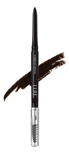 Lápiz Retractil Con Cepillo Para Cejas Eyebrow Pencil, Lure Color Dark Brown