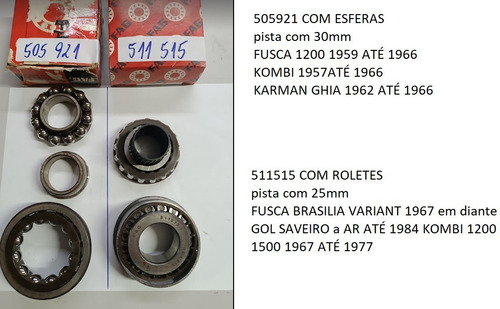 Rolamento Pinhão Fusca Kombi 1200 505921 Original Fag