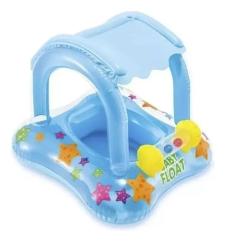 Flotador Inflable Niños Con Techo Bebés Piscina Verano  Tc