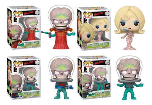 Set De 4 Funko Pop! Mars Attacks Nortoys