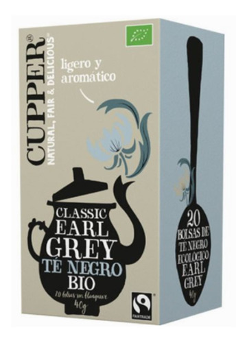 Té Early Grey Tea Organic 40 Gr.