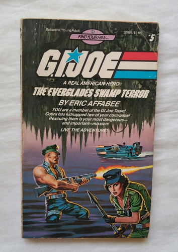 G.i. Joe The Everaglades Swamp Terror Libro En Ingles 1986