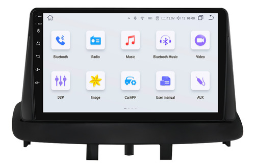 Estéreo Carplay 2+32g Para Renault Megane 3 Generación 08-14