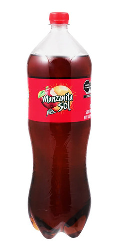 6 Pack Refresco Manzana Manzanita Sol 2 L