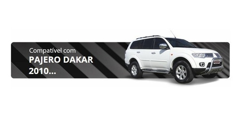 Parachoque Impulsão Chapa Cromado Pajero Dakar 2010 Acima