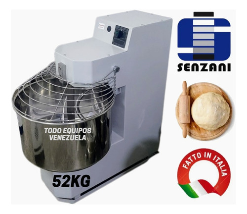 Amasadora Industrial Italiana 52kg Senzani