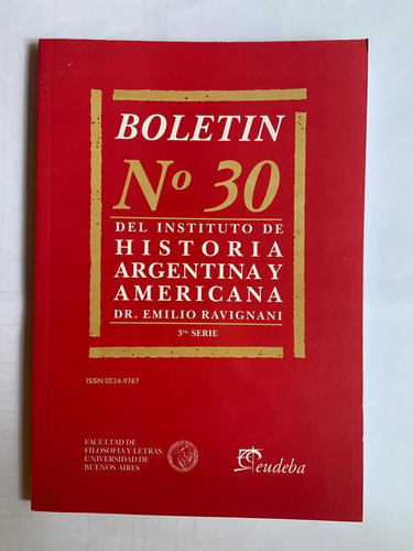 Boletín Nro 30 Del Instituto Ravignani